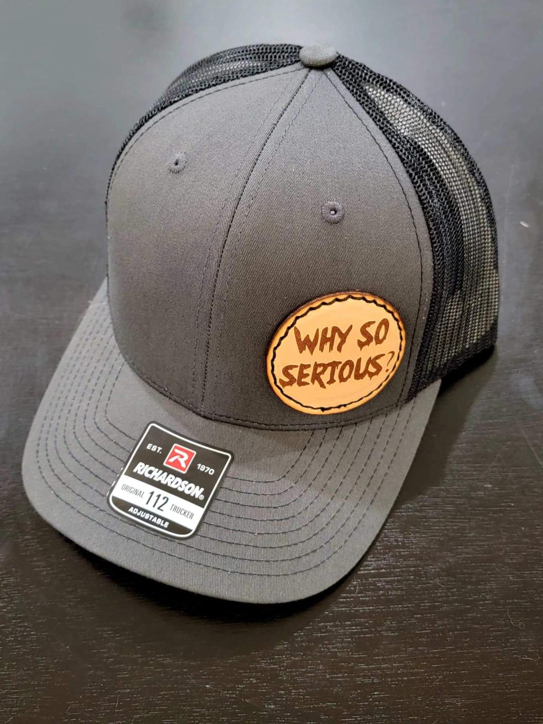 Let's Go Brandon Patch Trucker Hat Charcoal/White