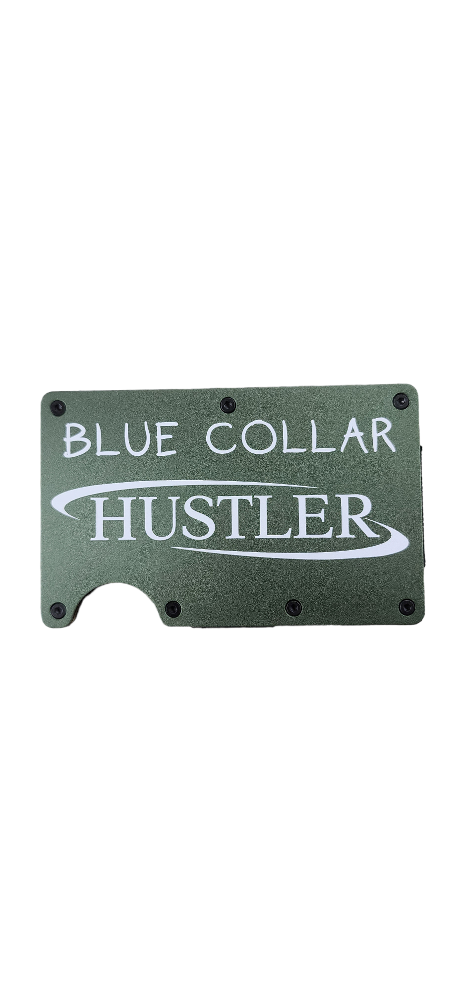 Aluminum Wallet Blue Collar Hustler